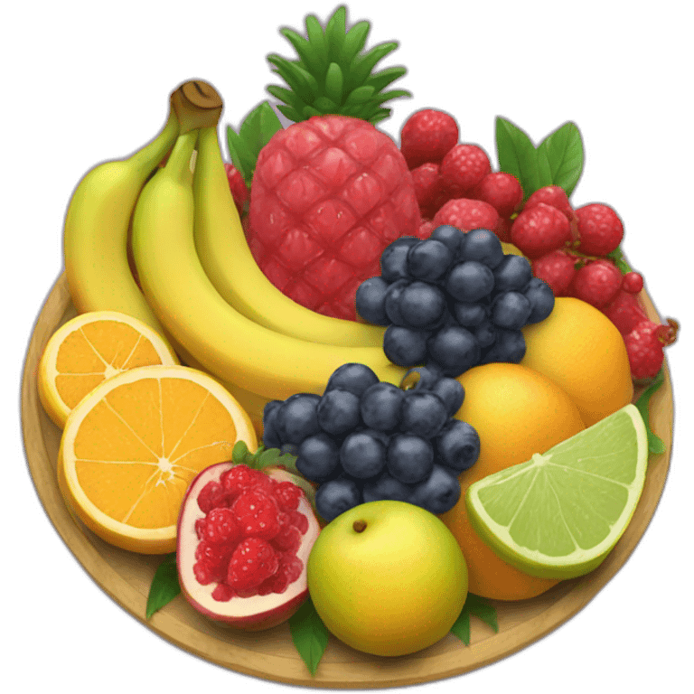 5 fruit platter emoji