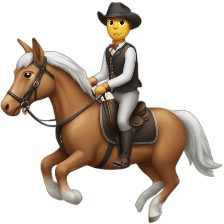 Rabbit-do-riding-horse emoji