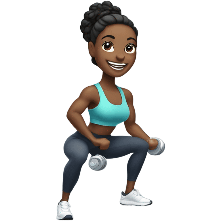 Workout cute emoji