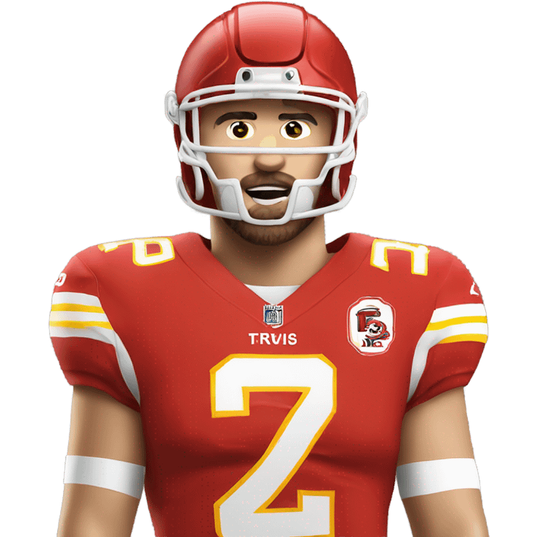 Travis kelce in jersey  emoji