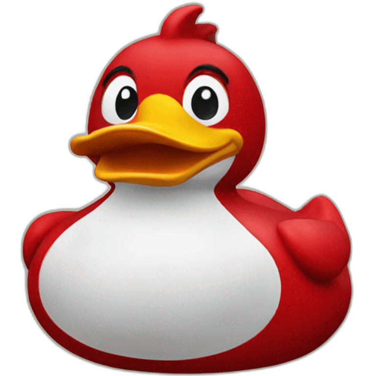 Devil rubber duck emoji