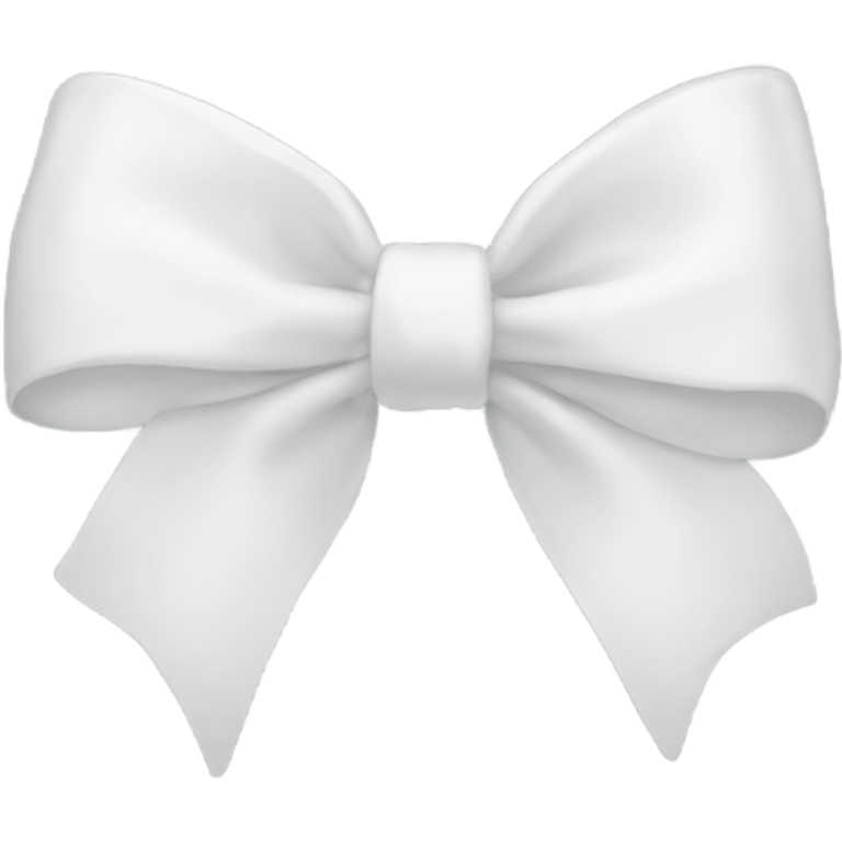 White bow  emoji