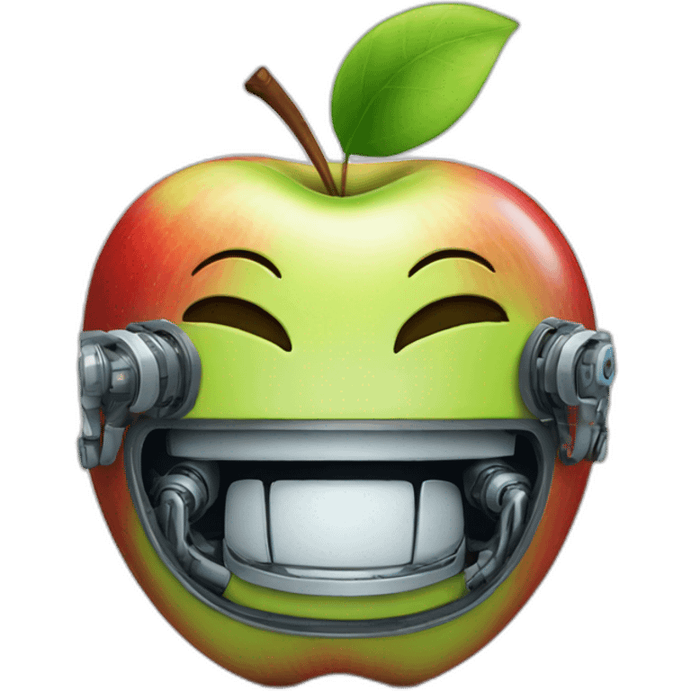 Roboter smile apple emoji