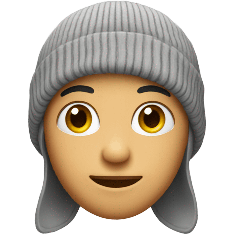 Face wearing beanie emoji