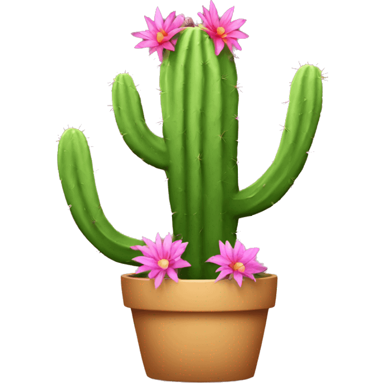 cactus with flower  emoji