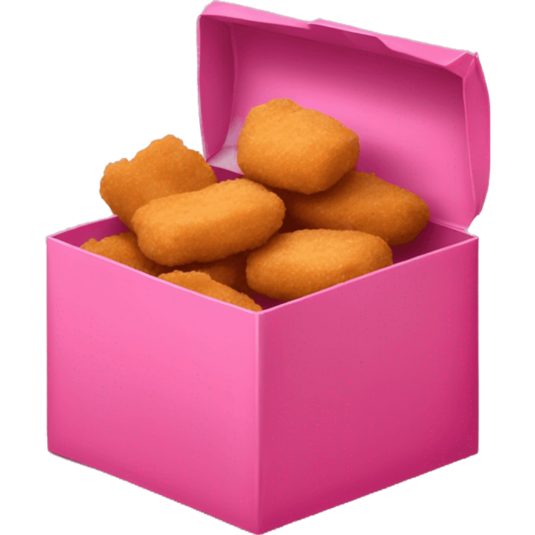 chicken nuggets in a pink box emoji