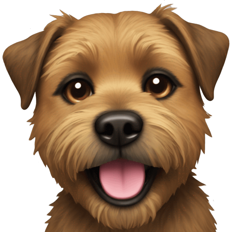 Grizzly border terrier happy face emoji