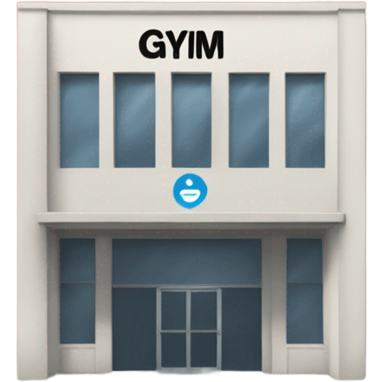  building with gym written on it emoji