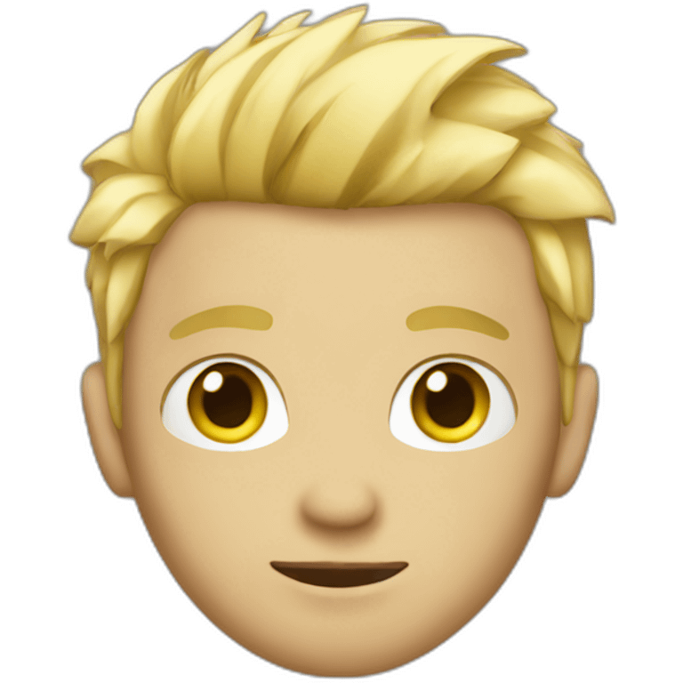 blond guy with short punk hair emoji