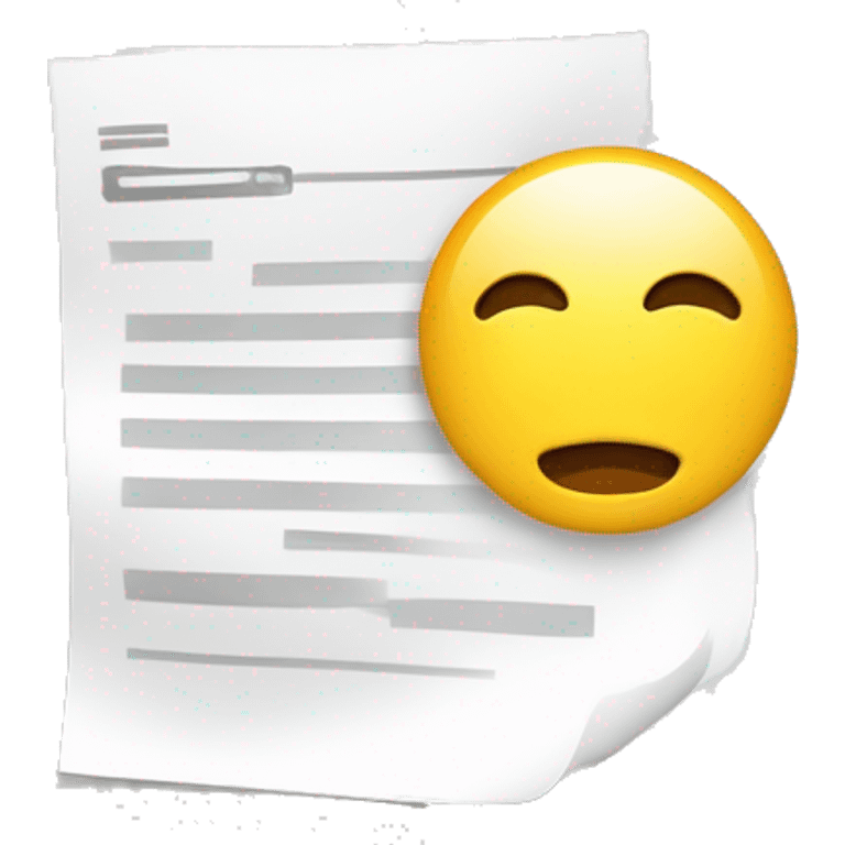 Proposal Emoji 
Usage: To represent project proposals or documents.
Design Idea: A document with a heading and bullet points. emoji