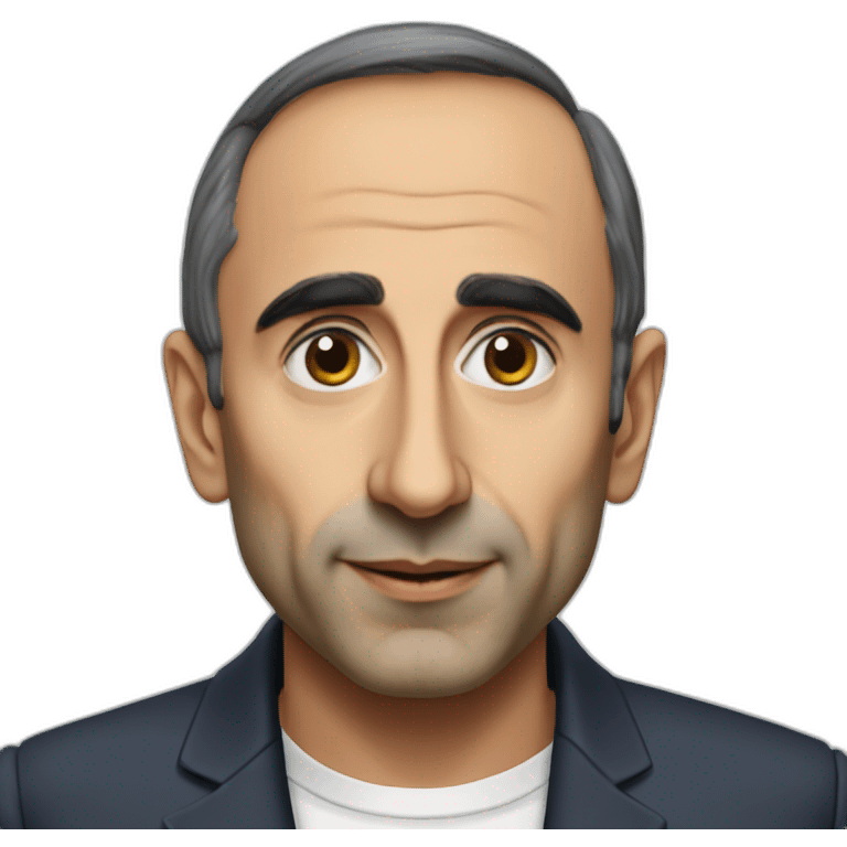 Eric Zemmour en costard emoji