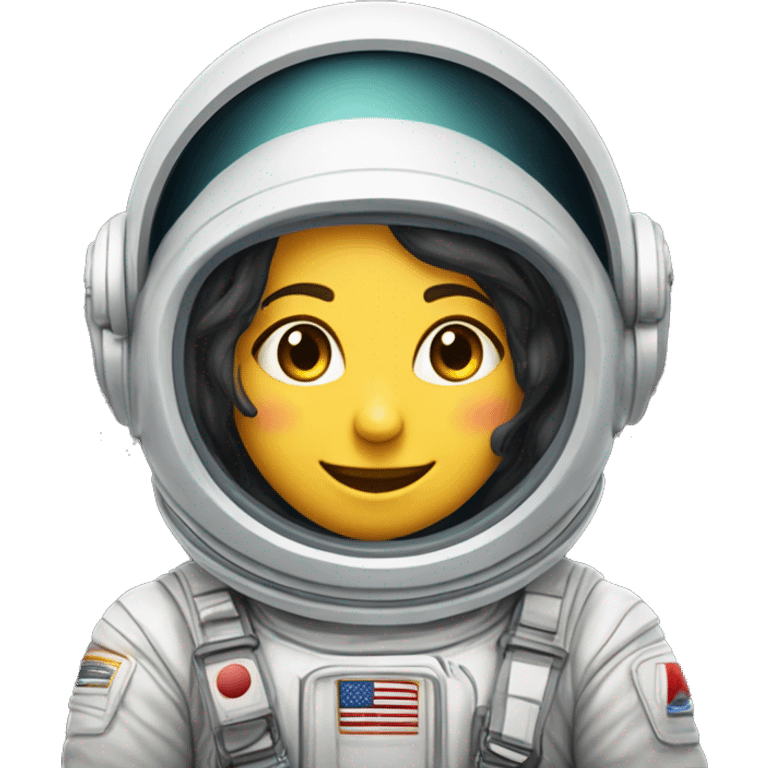 misterios del universo astronauta chica feliz emoji