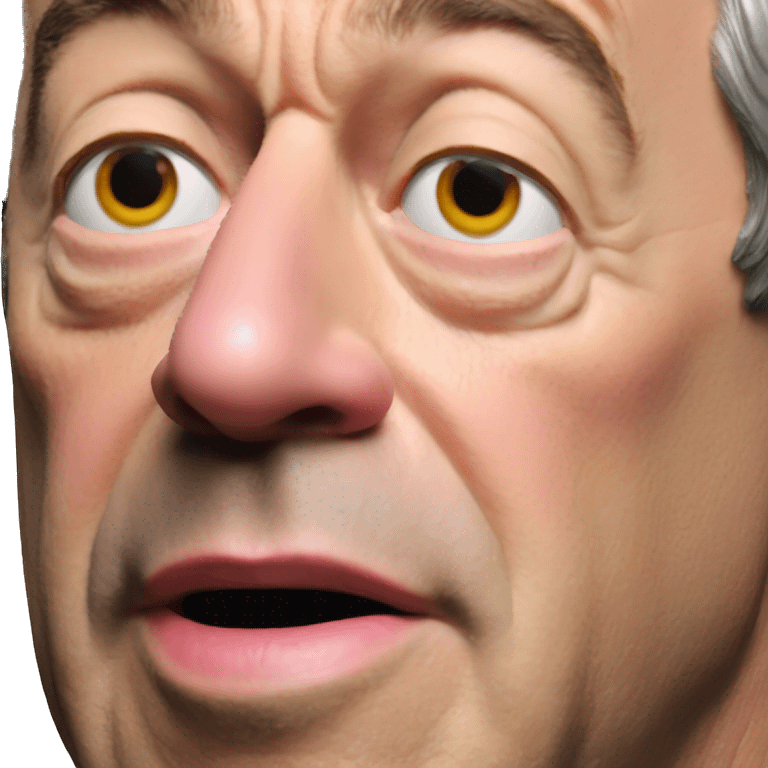 Nigel Farage side profile pog expression emoji