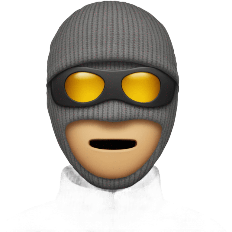 Man wearing a ski mask emoji