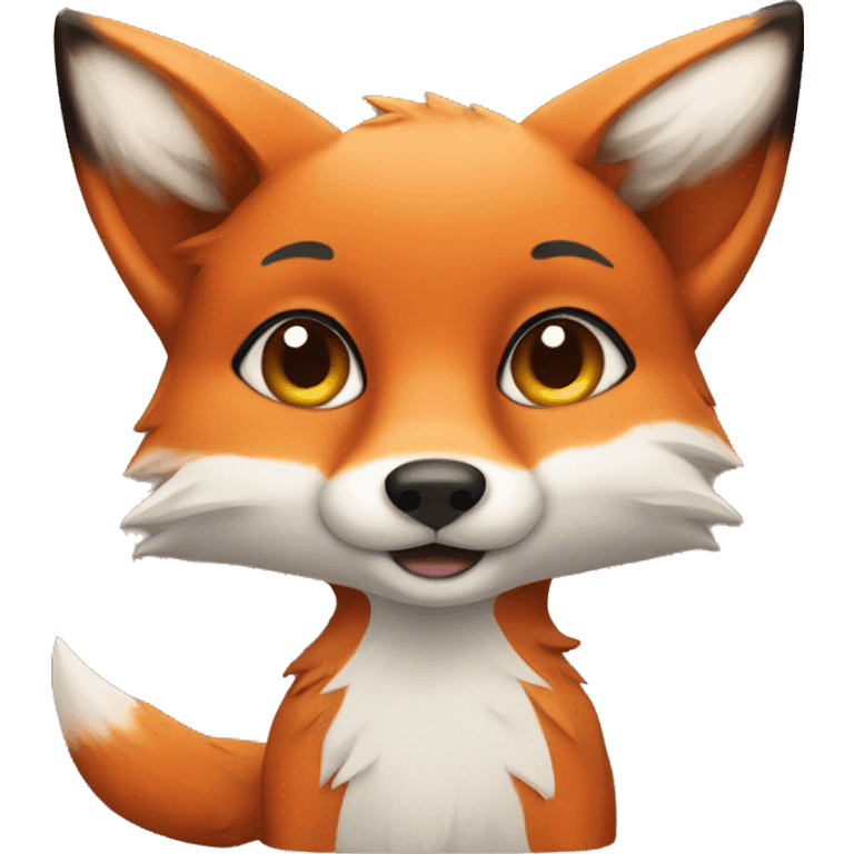 Cute fox emoji