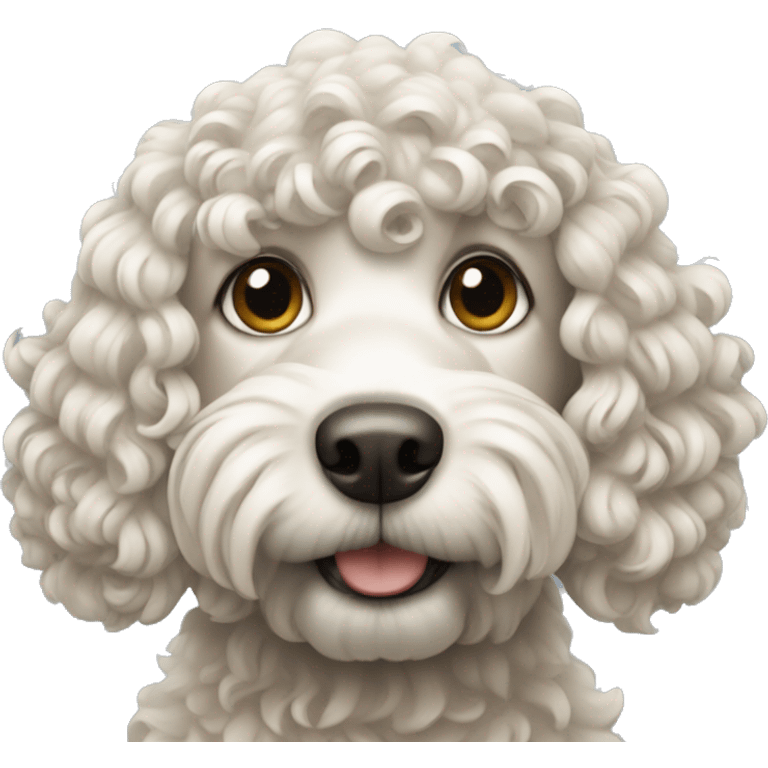 Dog with curly  emoji