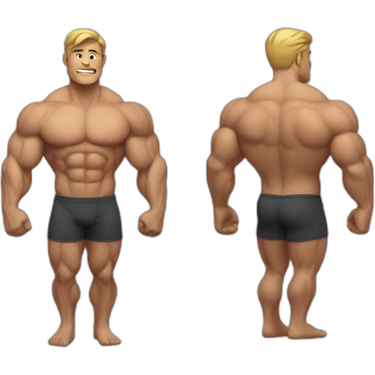 muscle man emoji