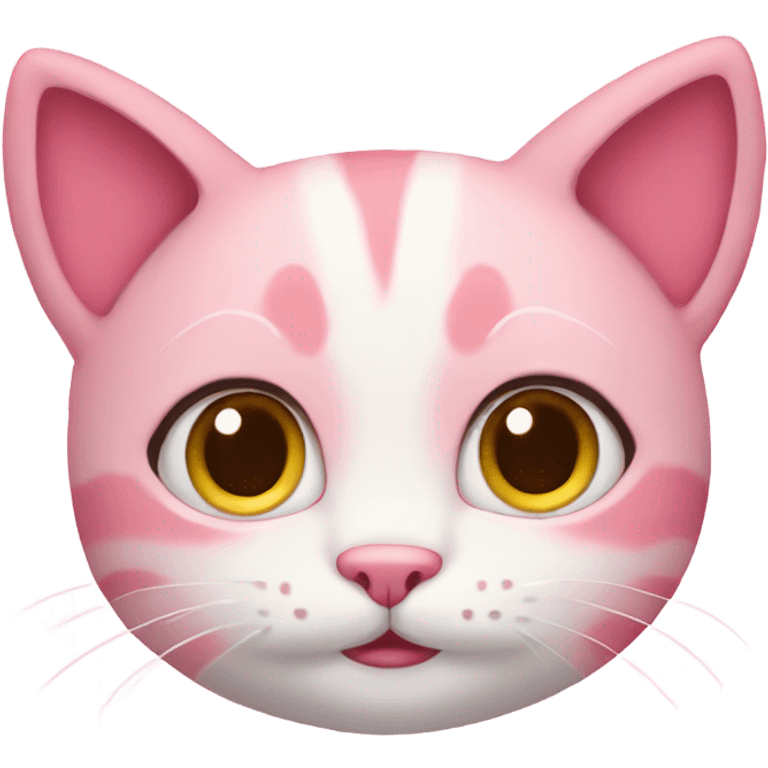 cute pink cat emoji