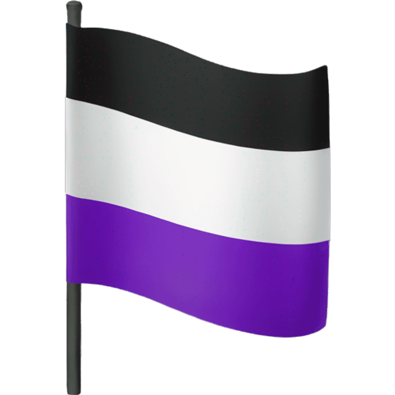 Asexual flag emoji