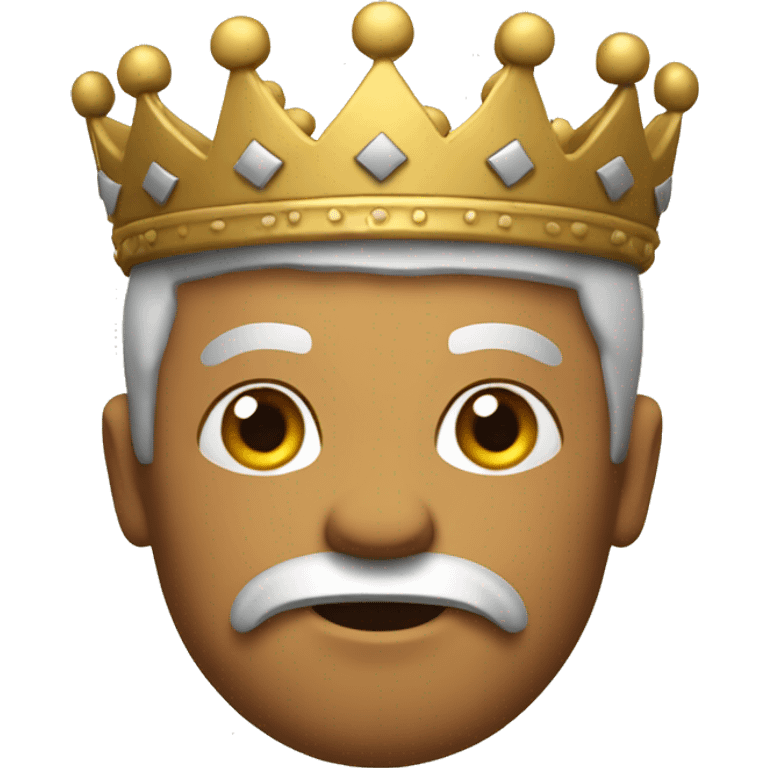 Old English style R wearing a crown  emoji