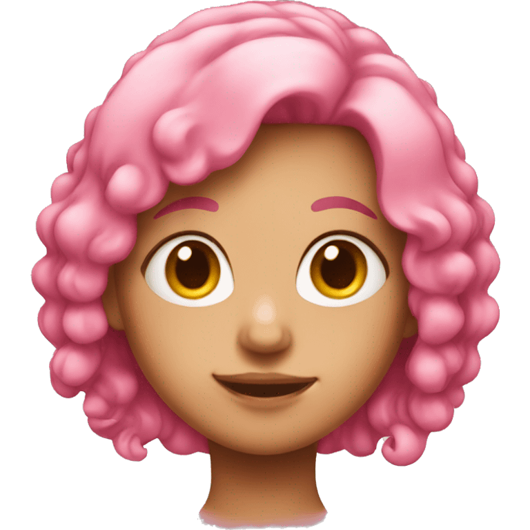 pink haired girl emoji