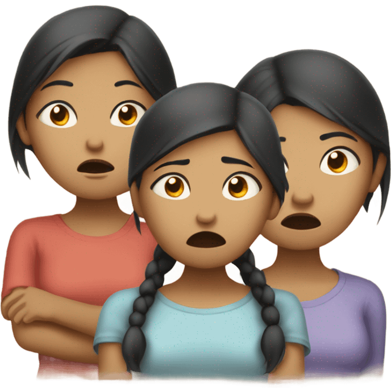 Filipino sisters getting mad at their parents emoji