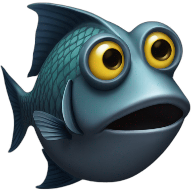 poisson noir emoji