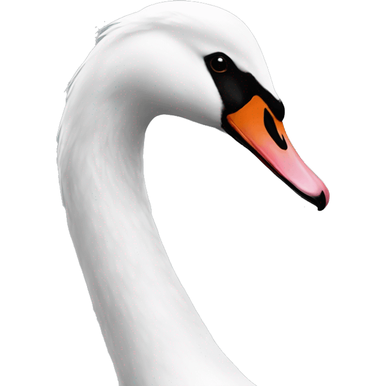 Black and white hybrid swan  emoji