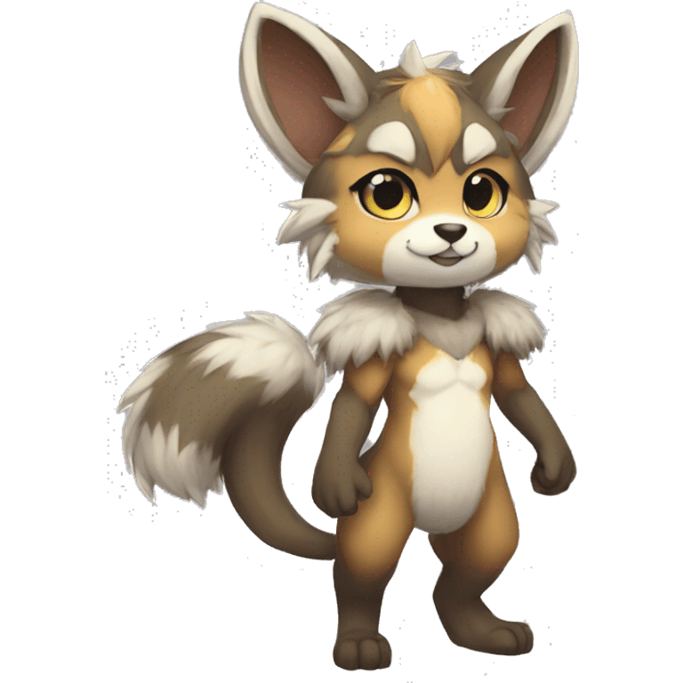 Kemono-style, Chibi, Anthro-Fur-Sona-Fakémon, Full Body emoji