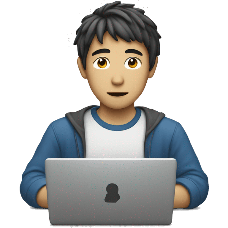 japanese man on a laptop emoji