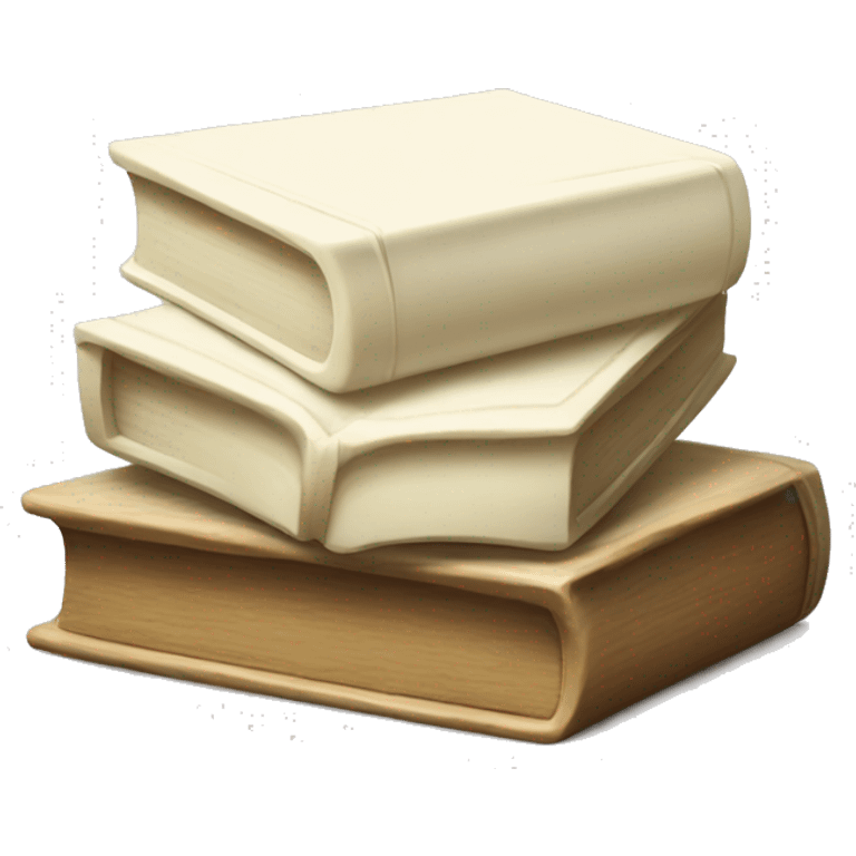 Ivory book stack emoji