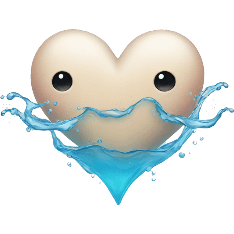 Water heart emoji