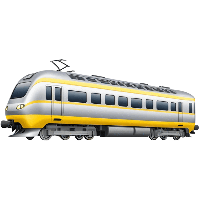 Australian passenger train (Iconic colour: Silver and yellow) emoji