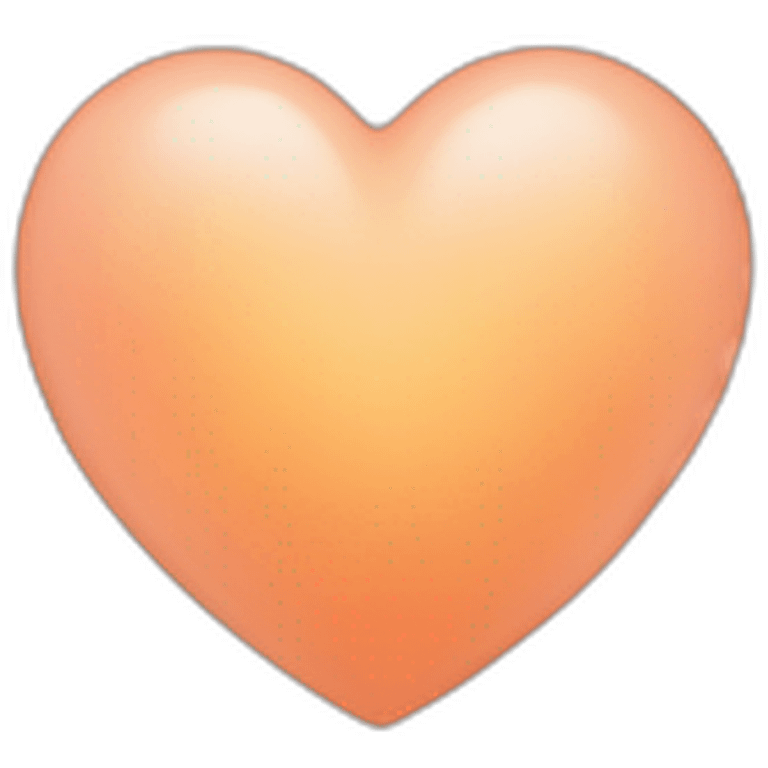 light peach colored heart emoji