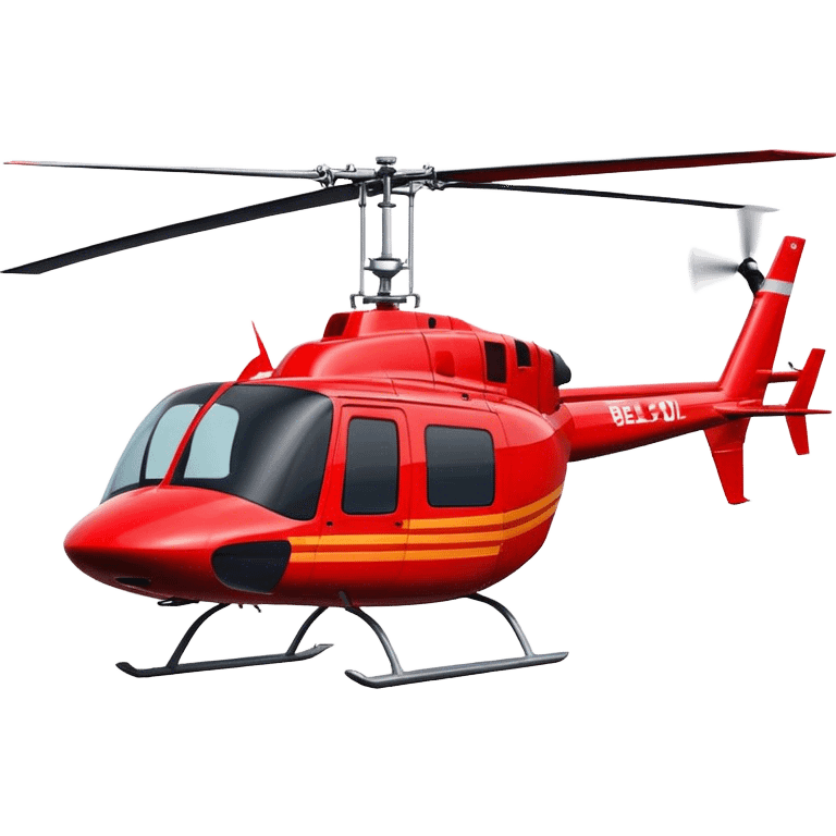 Bell 206 - Bell Helicopter (Model Year: 2021) (Iconic colour: Red) emoji