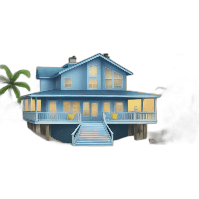 beach house emoji