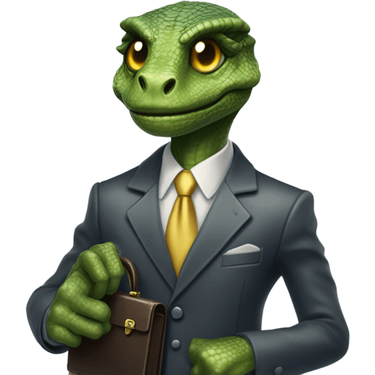 capitalist reptilian emoji