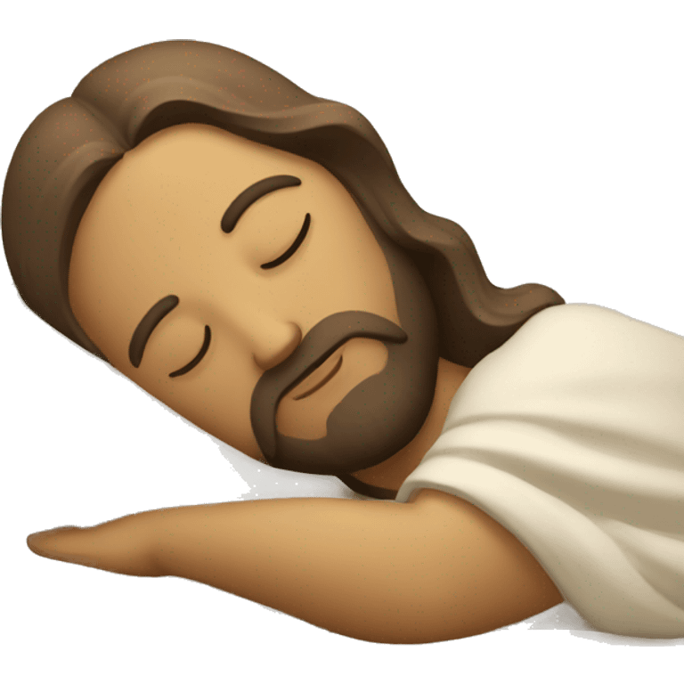 jesus sleeping budha pose emoji