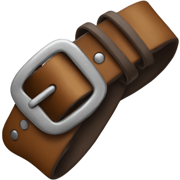 A hand holding a belt  emoji