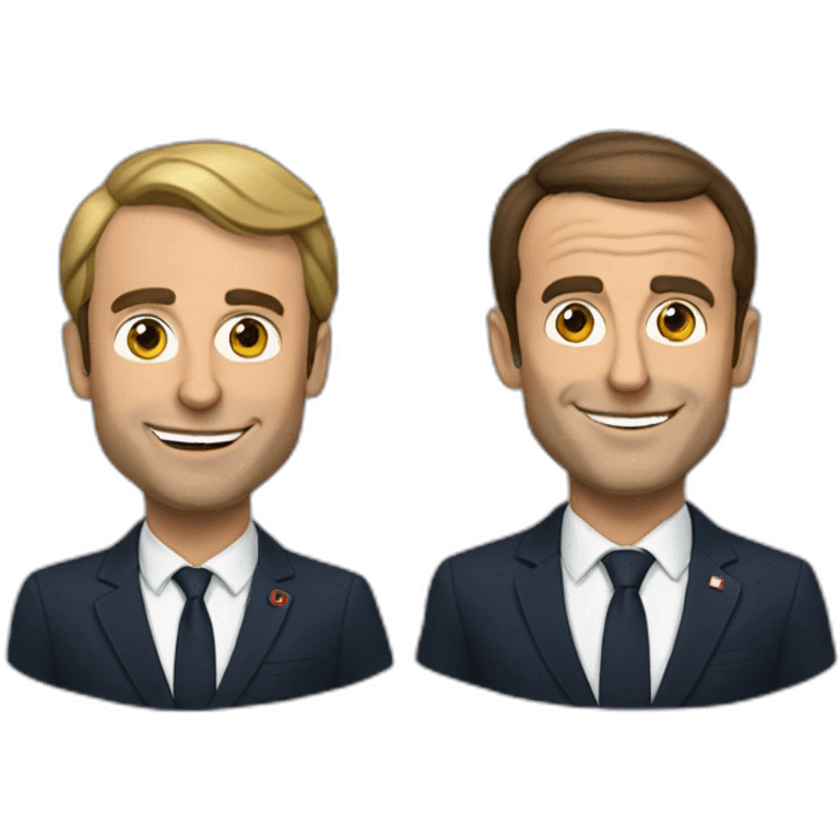 Macron avec Renaldo emoji