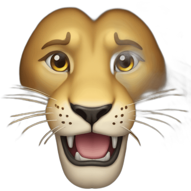 Lion heart emoji