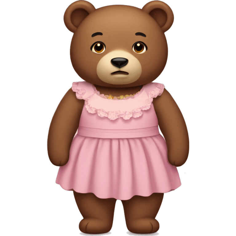 Bear in dress emoji