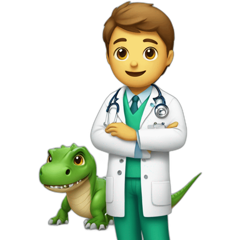 dinosaur seeing a doctor emoji