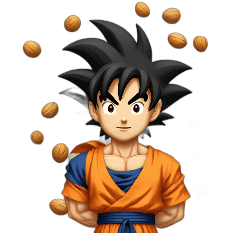 goku holding nuts emoji