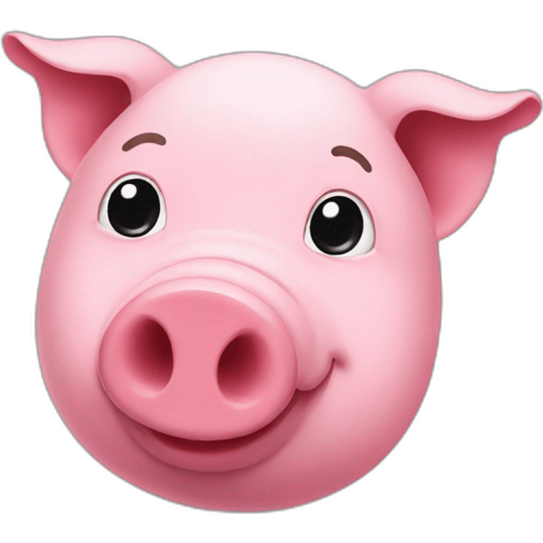 PiG with tiktok written on the upper head emoji