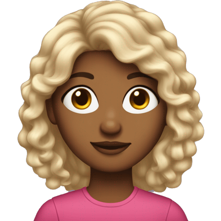 CURY HAIR GRAHIC DESIGNER GIRL emoji