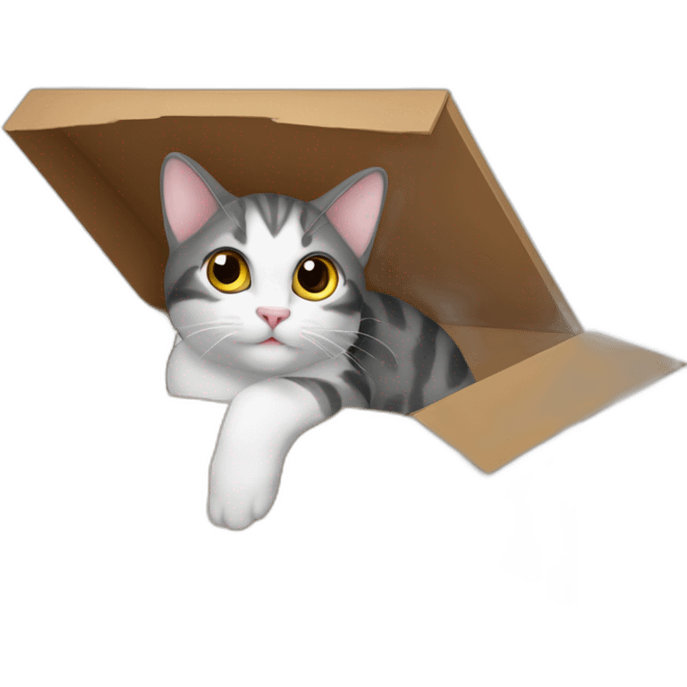 Shroedinger’s cat in the box emoji