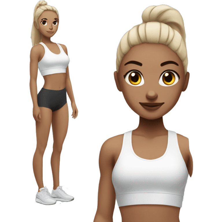 White Gymshark girl  emoji