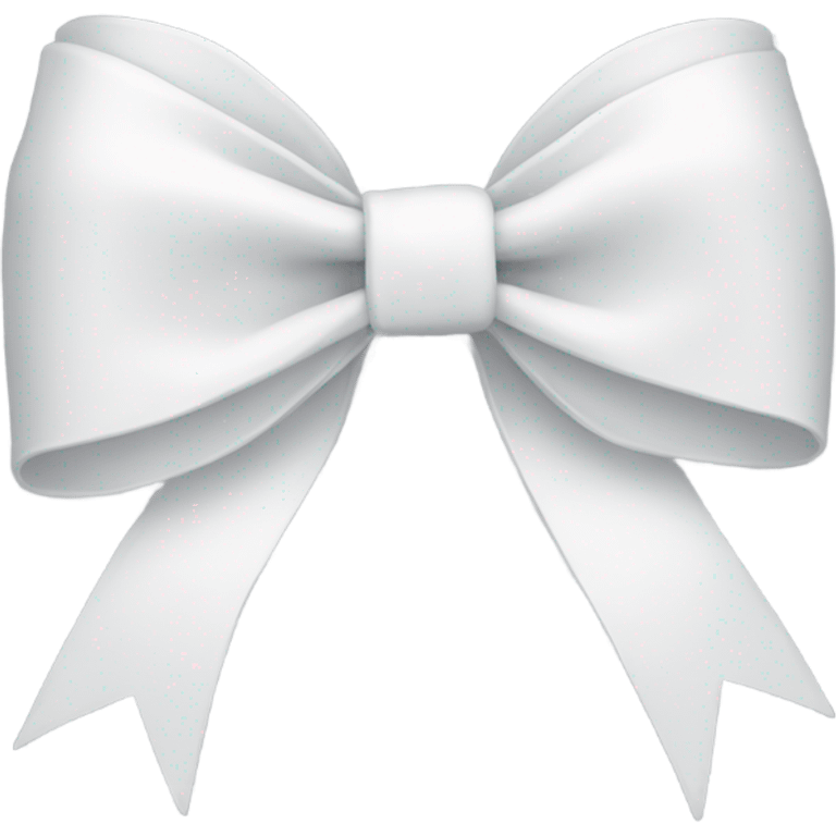 White coquette bow  emoji