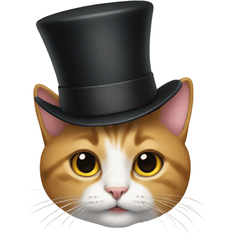 cat wearing a top hat emoji